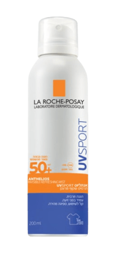 UVSPORT ספריי שקוף מרענן להגנה מהשמש +SPF50 | מכיל 200 מ