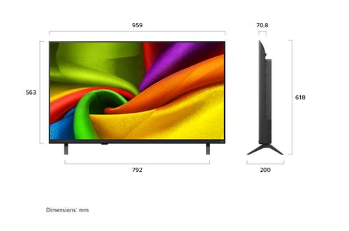 טלוויזיה חכמה בגודל 43 אינץ' LG NANO UHD AI NU85 דגם 43NU850B6LA