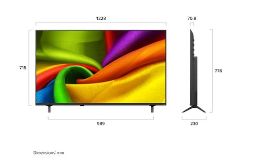 טלוויזיה חכמה בגודל 55 אינץ' LG NANO UHD AI NU85 דגם 55NU850B6LA