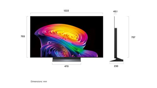 טלוויזיית LG OLED evo C6 חכמה בגודל 55 אינץ׳, רזולוציית 4K ומערכת הפעלה webOS 26, דגם OLED55C66LA