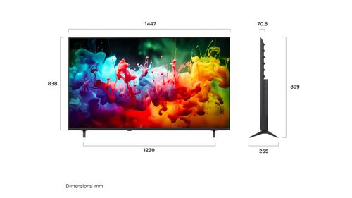 טלוויזיה חכמה בגודל 65 אינץ' LG QNED AI QNED70 MiniLED  דגם 65QNED70B6T