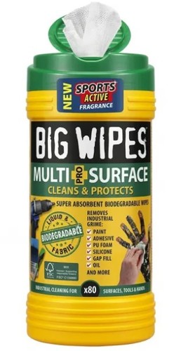 מגבוני משטחים BIG WIPES ללכלוך קשה 80 יחידות