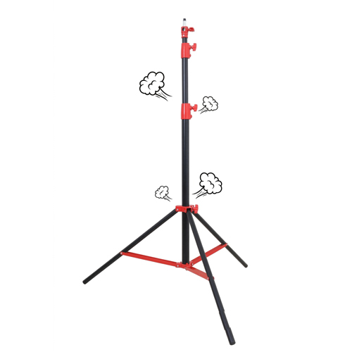 חצובת תאורה מקצועית ברזל עם בלימת אוויר Weifeng NT 280S גובה 2.8 מטר