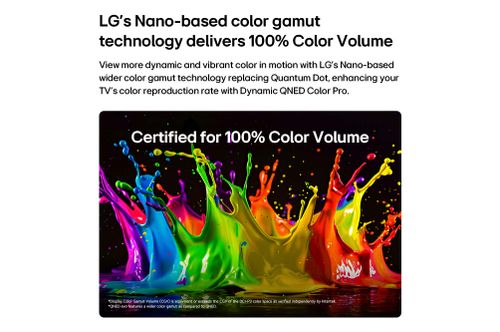 טלוויזיית LG QNED evo AI QNED85 MiniLED בגודל 100 אינץ׳ ומערכת הפעלה webOS 26, דגם 100QNED85B8
