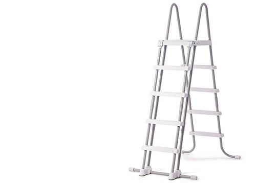 סולם בטיחותי לבריכה 132 ס״מ עם מדרגות נשלפות INTEX 28077 - תמונה ראשית של הסולם