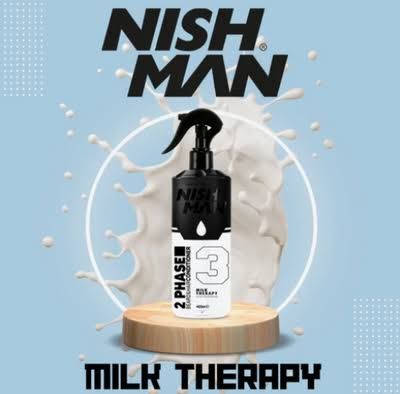 ספריי קונדישינר דו־פאזי לשיער ולזקן מספר 3 – Milk Therapy בנפח 400 מ״ל 