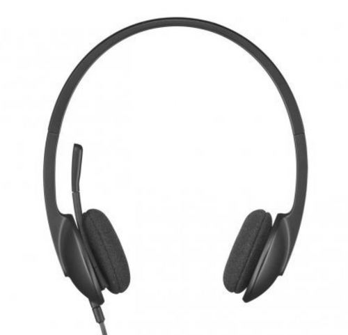 אוזניות מחשב חוטיות Logitech H340 USB Headset with Microphone