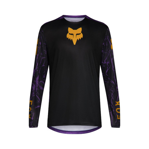 חולצת רכיבה ארוכה לילדים פוקס סג/שח  - FOX YTH RANGER LS JRSY IMG PRINT V26