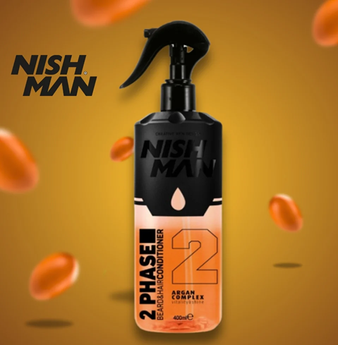 ספריי קונדישינר דו־פאזי לשיער ולזקן מספר 2 – Argan Therapy בנפח 400 מ״ל 