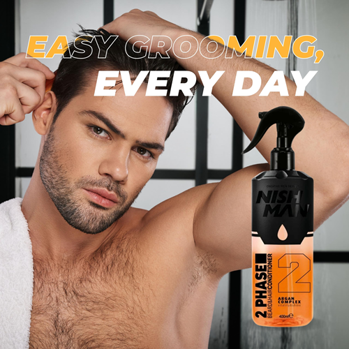 ספריי קונדישינר דו־פאזי לשיער ולזקן מספר 2 – Argan Therapy בנפח 400 מ״ל 