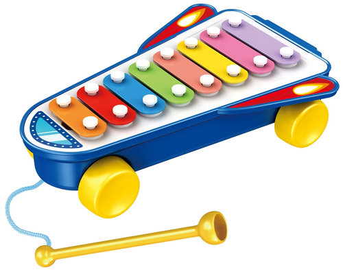 קסילופון חללית עם מוט הקשה - כחול
