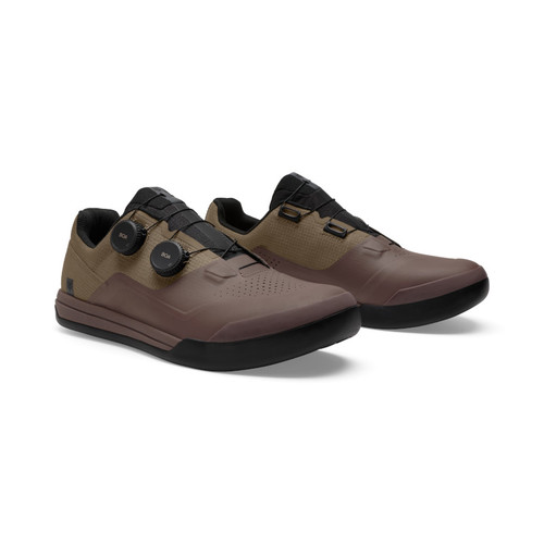 נעלי רכיבה פוקס פלאט חום - FOX UNION FLAT BOA SHOE V26
