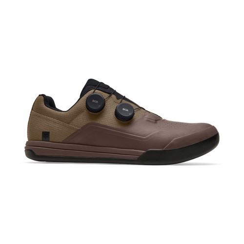 נעלי רכיבה פוקס פלאט חום - FOX UNION FLAT BOA SHOE V26