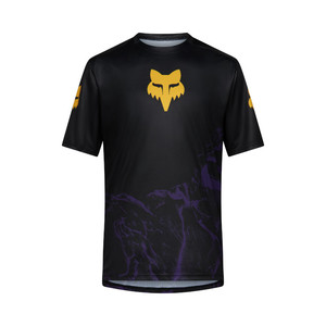 חולצת אופניים סג/שחו - RANGER SS JERSEY FOX HEAD  IMG PRINT V26