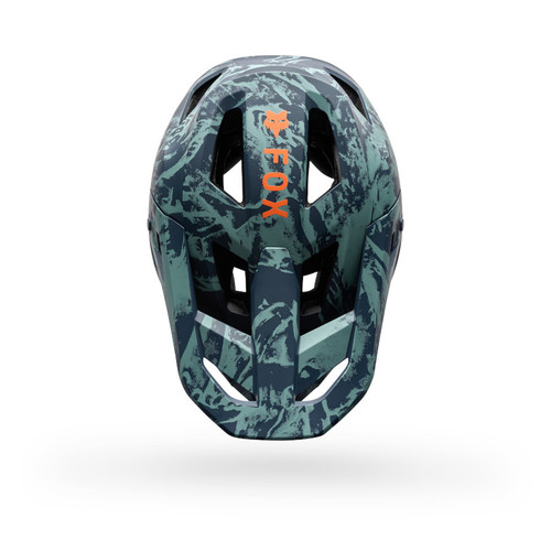 קסדת אופניים מלאה לילדים פוקס טורקיז - FOX RAMPAGE IMG PRINT V26