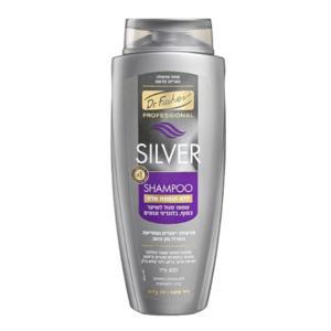 PROFESSIONAL שמפו SILVER ללא תוספת מלח לשיער כסוף | מכיל 375 מ"ל | דר. פישר - DR. FISCHER