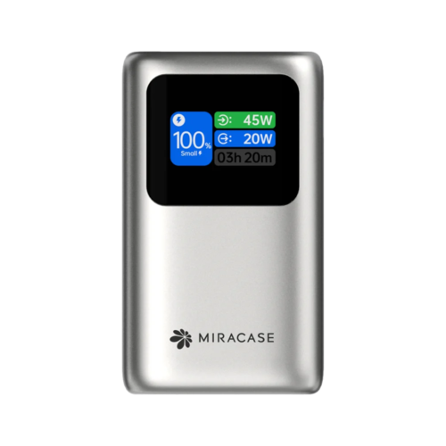 סוללת גיבוי Miracase MPB10PD45WRC 10000mAh עם טעינה מהירה 45W וצג דיגיטלי