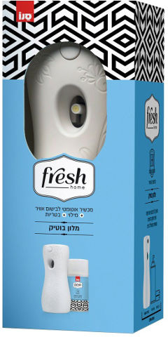 סנו - פרש מפיץ ריח אוטומטי + מילוי בניחוח מלון בוטיק - נפח 250 מ