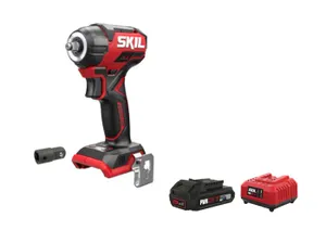 מפתח רטיטה 3/8" 20V עם מתאם 1/2 250Nm מטען וסוללה מתנה!