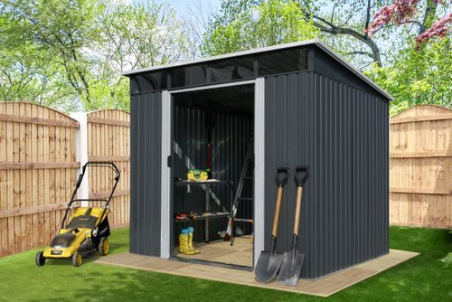 מחסן מתכת דגם PS0608 מידה 2.38X1.94 Garden Top