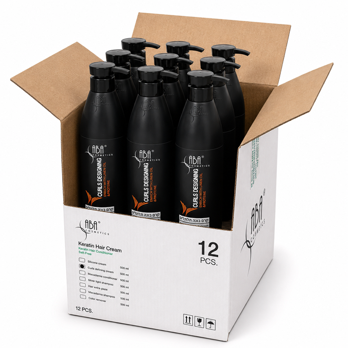 דיל! 12 יחידות קרם בונה תלתלים לשיער 500ML