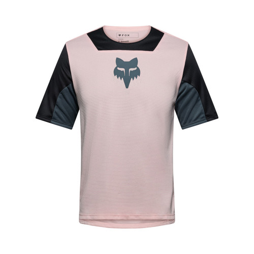 חולצת רכיבה קצרה לילדים פוקס ורוד -FOX YTH DEFEND SS CREATION JERSEY V26