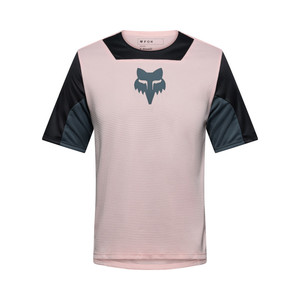 חולצת רכיבה קצרה לילדים פוקס ורוד -FOX YTH DEFEND SS CREATION JERSEY V26