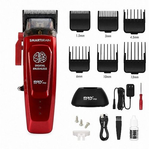 מכונת תספורת מקצועית MRD PRO HC-90-4 RED אם אר די - אדום