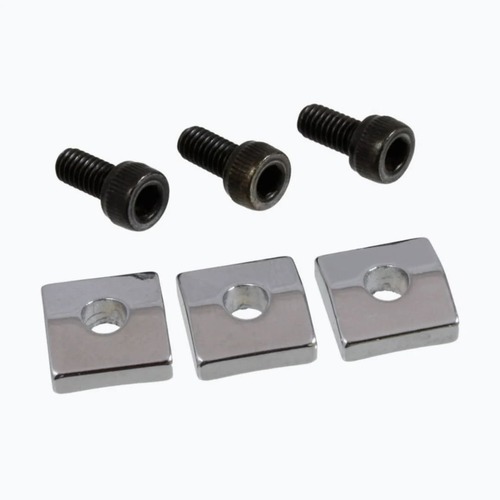 3 קוביות לנעילה כרום + ברגים ALLPARTS BP-0116-010 Chrome Nut Blocks (Qty 3)
