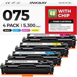 סט טונרים תואמים  הכי זול Canon CRG-075H BK/C/M/Y | תפוקה גבוהה למדפסות Canon