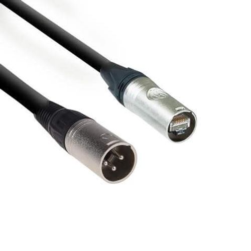  כבל מתאם מקצועי RJ45 ל-XLR זכר (3-pin) לרשתות RDNet, אורך 6 ס”מ – dBTechnologies RDC-45M
