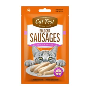 Cat fest - נקניקיות עם סרטנים לחתול - 60 גרם