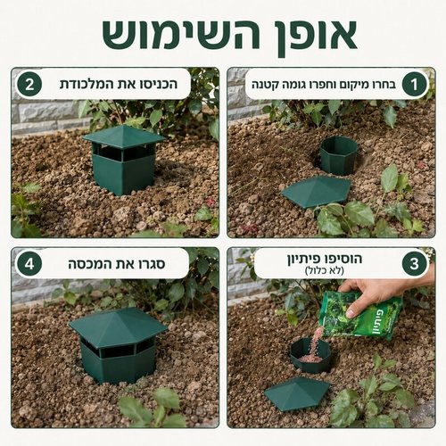 מלכודת רב-פעמית לחלזונות וחשופיות