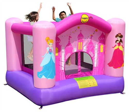 מתקן קפיצה קלאסי נסיכות הפי הופ - 9001 - Princess Bouncer Happy Hop - תקריב הרשתות והתפרים