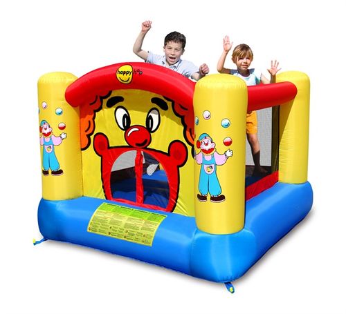 מתקן קפיצה קלאסי הליצן הפי הופ - 9001 - Clown Bouncer Happy Hop - תקריב הרשתות והתפרים