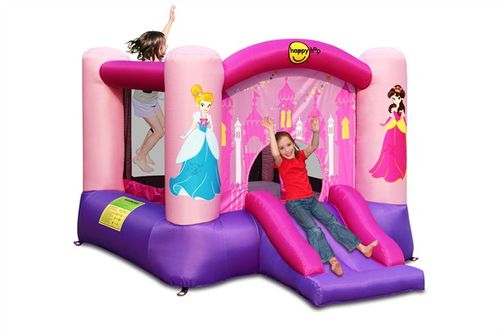 מתנפח הנסיכה 9201P מבית Happy Hop - תמונה ראשית של המתקן עם המגלשה