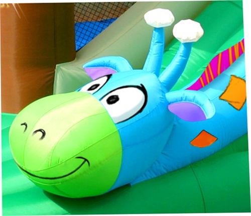 מתנפח כיף בג'ונגל 9139 מבית Happy Hop - תקריב הרשתות והתפרים
