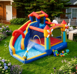 מתקן מתנפח עם מגלשה תחנת רוח דגם W83055 מבית Doctor Dolphin
