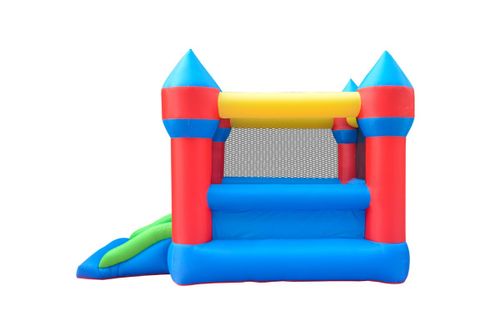 מתנפח בינוני אבירים 62024 מבית JUMPER - מבט צד על המגלשה ואזור הקפיצה