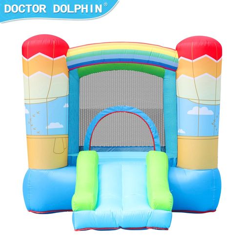 מתנפח כדור פורח D72016 מבית Doctor Dolphin - מבט צד על המגלשה ואזור הקפיצה