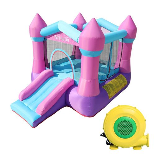 מתנפח הטירה הורודה 82011B מבית DOCTOR DOLPHIN - המחשת מידות המתקן