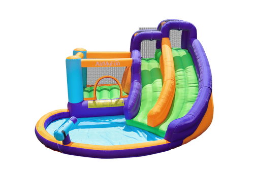 מתנפח מים ענק סגול W83005 מבית DOCTOR DOLPHIN - מבט נוסף על המתקן