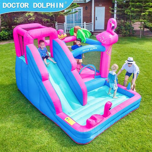 מתנפח קפיצה פלמינגו D72044 מבית DOCTOR DOLPHIN - המתקן מוקם בחצר או בגינה