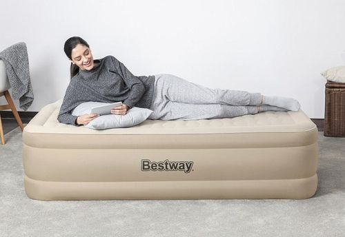 מזרן מתנפח יחיד עם משאבה מובנית 69048 מבית BESTWAY - מבט צד על מבנה המזרן