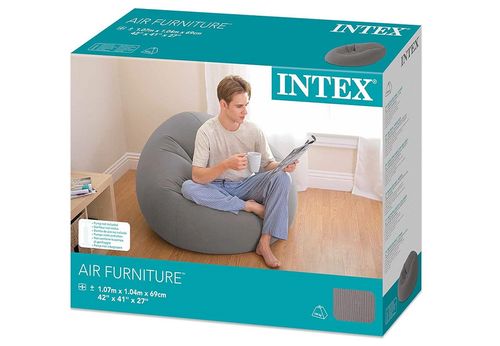 כורסה מתנפחת 107X104 גובה 69 סמ 68579 מבית INTEX - הכורסה בסביבת שימוש ביתית