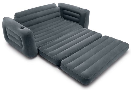 ספה מתנפחת נפתחת למיטה זוגית 203X231 סמ 66552 מבית INTEX - תמונת אווירה ושימוש בספה