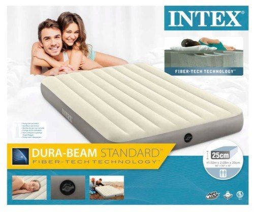 מזרן מתנפח זוגי Queen Dura-Beam 203×152×25 ס״מ | INTEX | מק״ט 64103 - המחשת מידות המזרן