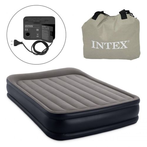 מזרן מתנפח זוגי עם כרית מובנית Dura-Beam Plus 203×152×42 ס״מ | INTEX | מק״ט 64136 - מבט צד על מבנה המזרן