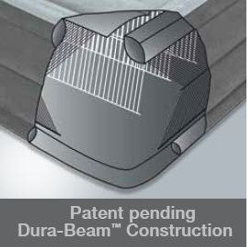 מזרן מתנפח זוגי Queen Dura-Beam Plus עם משאבה מובנית 203×152×46 ס״מ | INTEX | מק״ט 64414 - מבט צד על מבנה המזרן
