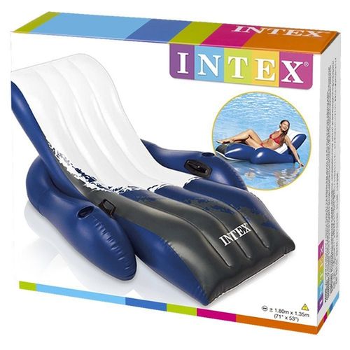 כורסה שיזוף מתנפחת מפוארת במיוחד 180X135 סמ 58868 מבית INTEX - מבט צד על מבנה המזרן